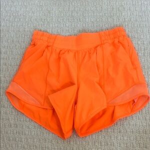 lululemon athletica Bright Orange Athletic Shorts